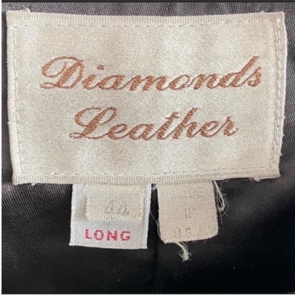 Men's Black Premium Leather Vintage Bomber Jacket Size 44 Long - Picture 4 of 4